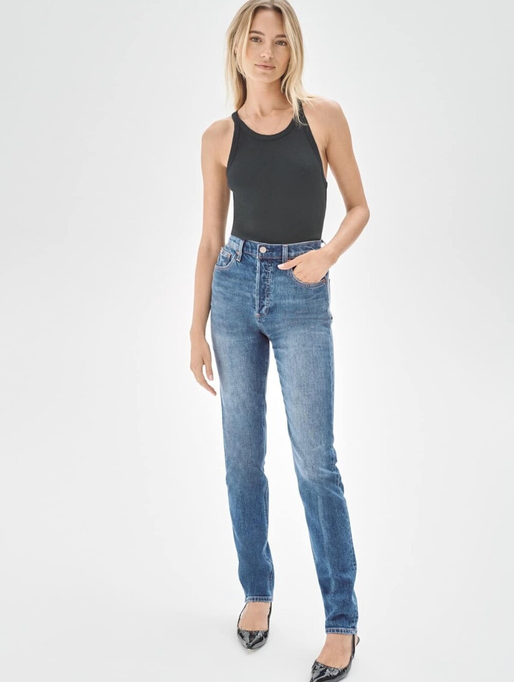 Aritzia Denim Forum The Yoko High Rise Slim Jeans